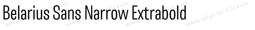 Belarius Sans Narrow Extrabold Obli字体转换
